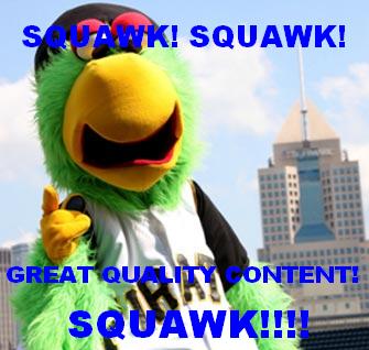 Great Quality Content! SQWUAK!! An SEO Parrot Banging on about great quality content